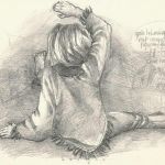 FOR SALE / title; ORIGINAL DRAWING REMBRANDTSTRAAT 8 / size 30 x 20/ IN FRAME/ price ; 350 EURO